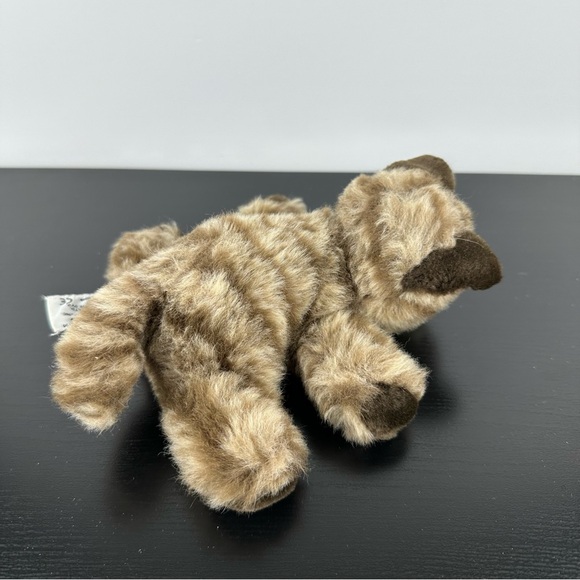 Russ Berrie Whiskers the Cat Plush Stuffed Animal Brown Tabby Kitty 7" Vintage - Picture 4 of 6
